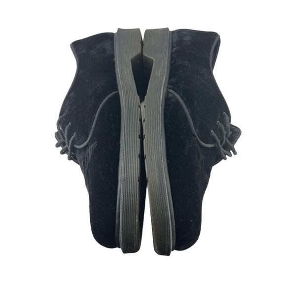 Dr Marten Hugh Black Velvet Lace Up Oxford Mens Size 6 EU 38 - Picture 3 of 8